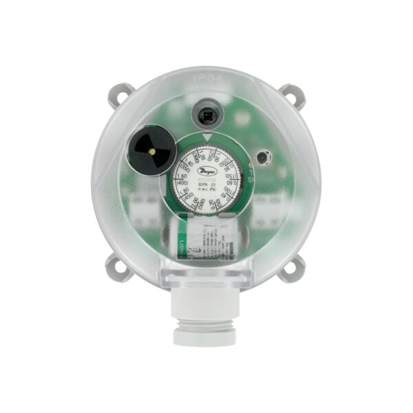 Dwyer Instruments Adjustable differential pressure alarm, range .80-4.00" w.c., M20 connection. BDPA-05-2-N - main